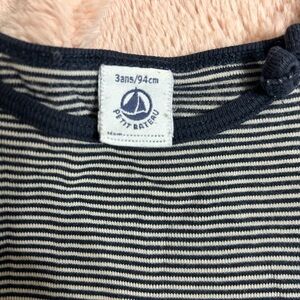 Petit Bateau Navy Striped Shirt